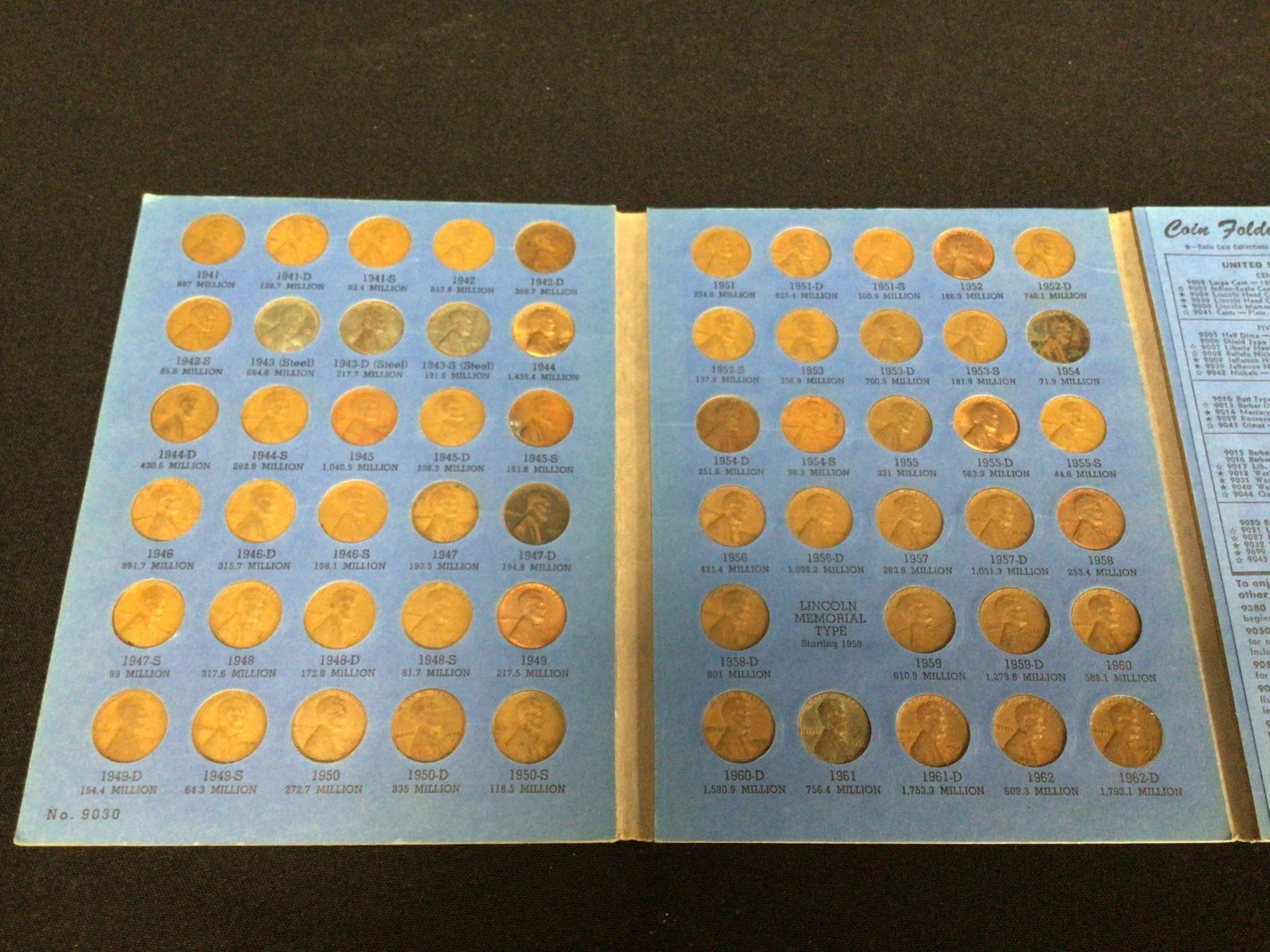 Lincoln Cent Collection 1941-1972