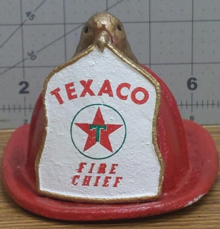Cast iron Texaco Fire Chief helmet