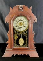 Antique New Haven Cecile Mantle Clock