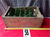 Coca Cola Crate with 7up Bottles