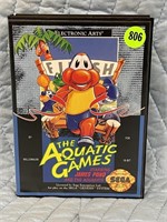 SEGA GENESIS THE AQUATIC GAMES  GAME W /ORIGINAL