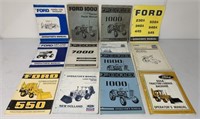 13 Ford Tractor,Backhoe,Mower Op Manuals