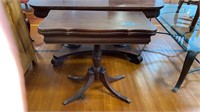 MAHOGANY DUNCAN PHYFE LIFT TOP GAME TABLE