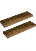 $56 2 pack hoobro 31” wood floating wall shelves