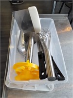 assorted kitchen utensils