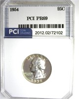 1954 Quarter PR69 LISTS $1000