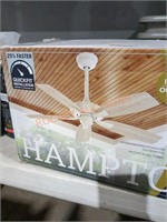 Hampton Bay 42" Gazebo III Ceiling Fan White