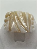 Hand Crafted Mother of Pearl Shell Ring