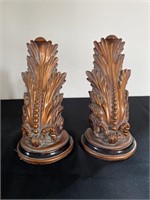 Bronze Plaster Corinthian Sconce Bookends