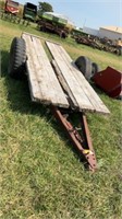 55 in x 13 ft Wood Plank Homemade Trailer