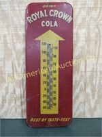 VTG ROYAL CROWN COLA ADVERTISING THERMOMETER