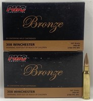 (V) PMC 308 Winchester Centerfire Rifle Cartridges