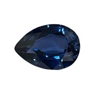 Genuine 7.25ct Pear Cut Blue Sapphire Gemstone