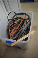 Tote of Misc Cord Pieces