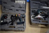 Ryobi Cordless Tools in Cases - No Batteries