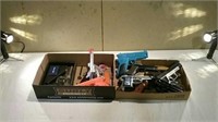 Two boxes of misc Airsoft, BB and toy guns