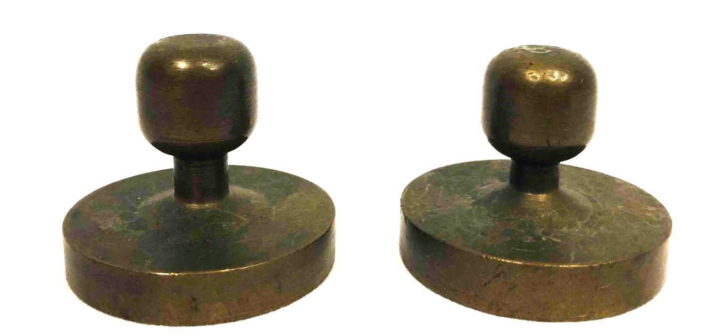 2 Brass Paperweights