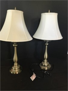 Pair of matching table lamps 28 inches tall