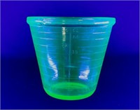 Vintage Green Uranium Glass Liquid Measure