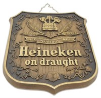 * Vintage Heineken on Draught Beer Sign