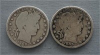 1906 and 1906-D Barber Silver Half Dollar