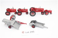 1/64 Scale (4) Tractors, And (2) Attachments
