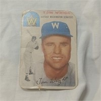 140 Tom Wright Washington Senators Baseball Card