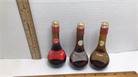3 Vintage Mini Liquor Bottles* Premium Koshu
