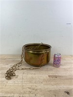 Vintage hanging copper pot