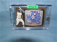 Thurman Munson 75th World Series uniform patch mat