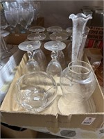 Tiffin Glass Stemware & Vases