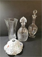 Vase + Decanters + Glass Lampshade