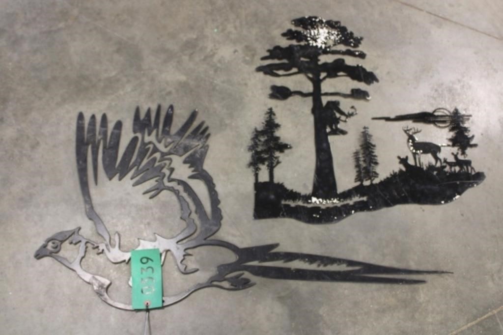 Pheasant and Deer Hunting Metal Silhouettes