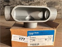 NIB Crouse-Hinds T47 1-1/4" T-style Conduit Body