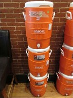 Lot of (3) Igloo 5 gal Water Coolers