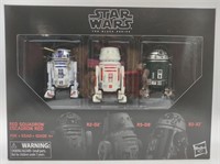 (S) Star Wars Black Series R2-D2, R5-D8 and R2-X2