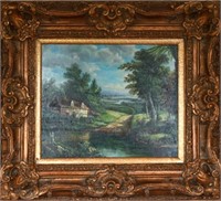 Original Landscape Oil Painting Signed Cook