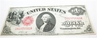 1917 Series Large $1.00 Note Red Seal Currency