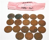 (18) Indian Head Pennies 1888-1903
