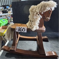 Vintage Wooden Rocking Horse