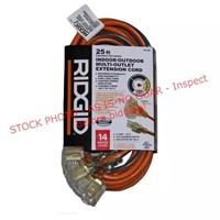 Rigid 25’ Multi outlet Extension Cord