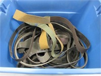 Tote of 2" x 72" Sanding Belts, Assorted Grit