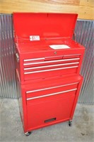 2-pc portable tool chest w/ keys, 42" x 24" x 13"