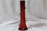 A Ruby Red Glass Vase