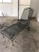 Wrought Iron Meadow Craft Chaise Lounge