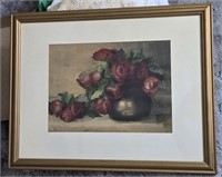 Framed Victorian Print - M. Brown