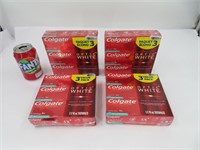 12 tubes de pate à dent Colgate Optic White