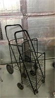 Pair of Foldable Rolling Carts