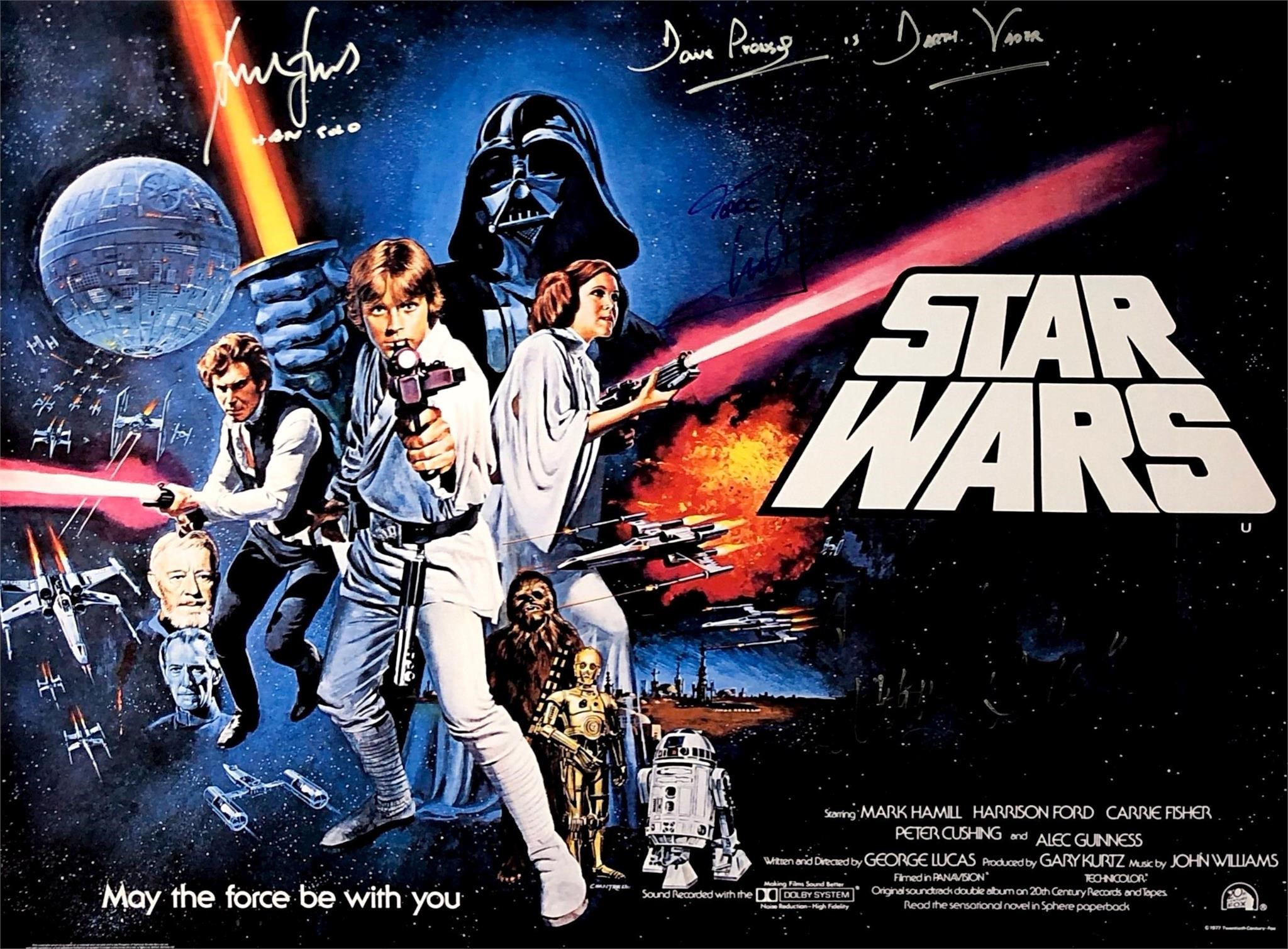 Autograph Star Wars Poster