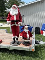 2 Santa decorations
